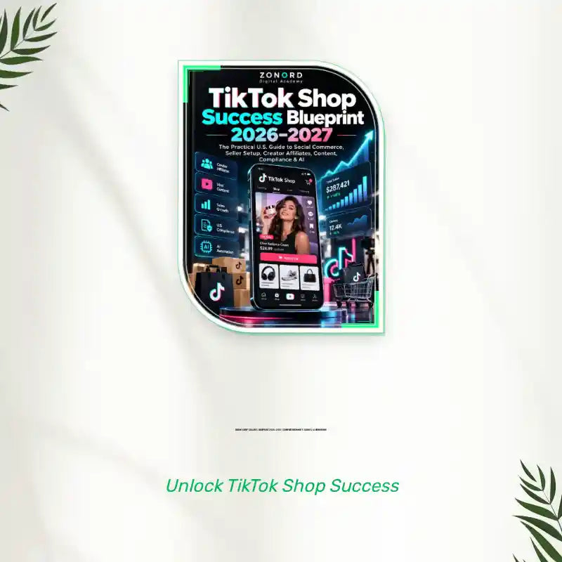 TikTok Shop Success Blueprint 2026&ndash;2027 | Complete Beginner's Guide &amp; AI Workbook by@Outfy